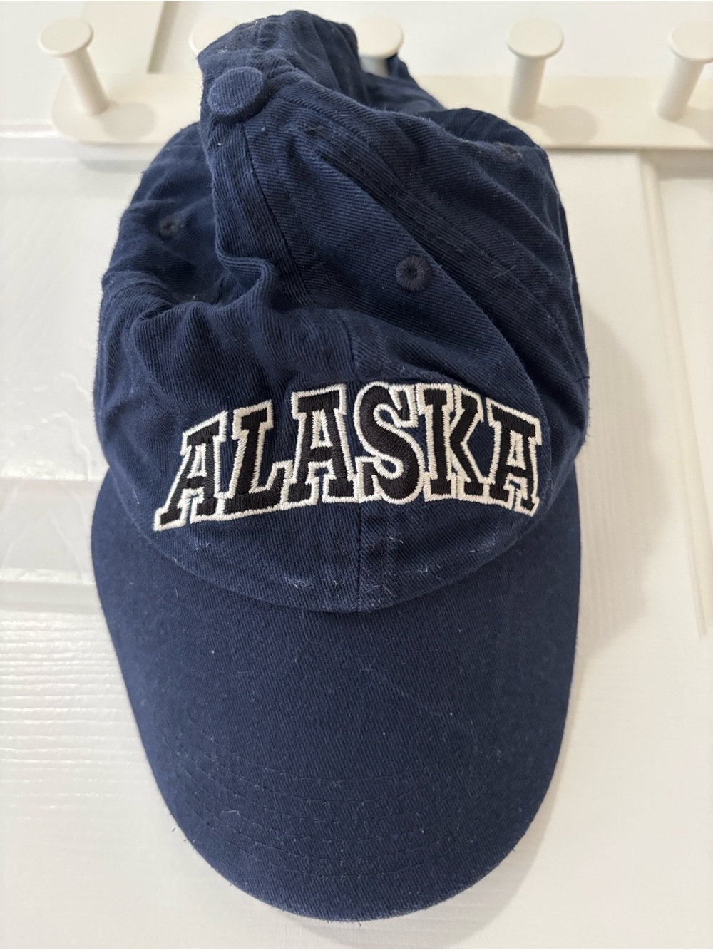 100% Cotton Alaska Gear Navy Alaska Hat